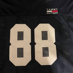 Vintage Tommy Hilfiger Athletics Football Jersey #88 Size One Size Silver & Navy